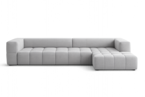 Modern L-Shaped Sectional Sofa – Light Grey